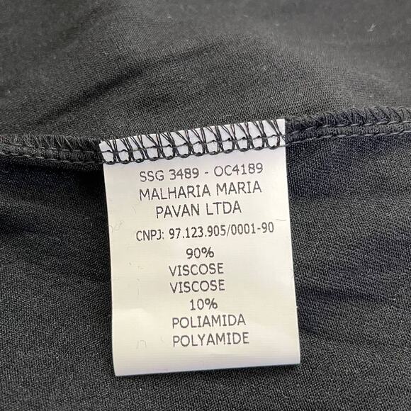 Maria Pavan Midi Length Laser Cut Out Skirt in Black Size X-Small - Picture 9 of 10